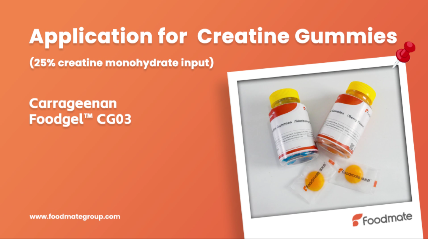 Application of Foodmate Carrageenan in Creatine Gummies